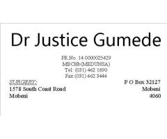 Dr Justice Gumede