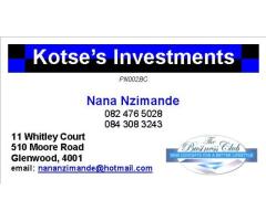 Kotse's Investments