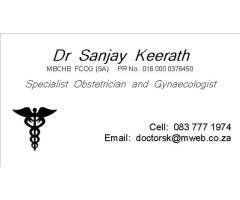 Dr Sanjay Keerath / Obstetrician & Gynaecologist